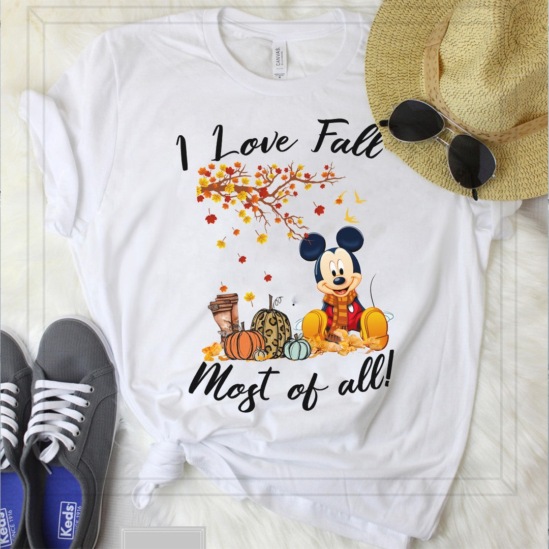 I Love Fall Most Of All Mouse T-shirt and Hoodie 0823