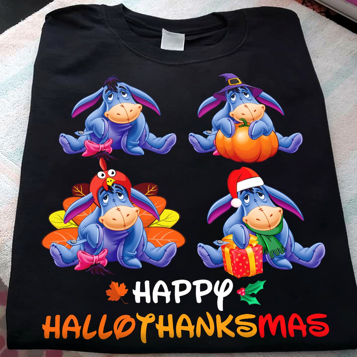 Happy Hallothanksmas Mouse T-shirt and Hoodie 0823