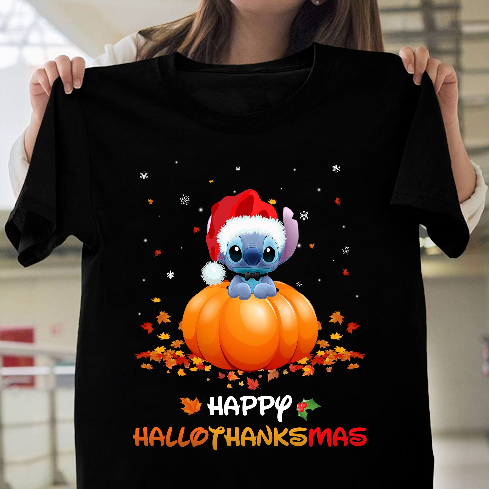 Happy Hallothanksmas Ohana T-shirt and Hoodie 0823