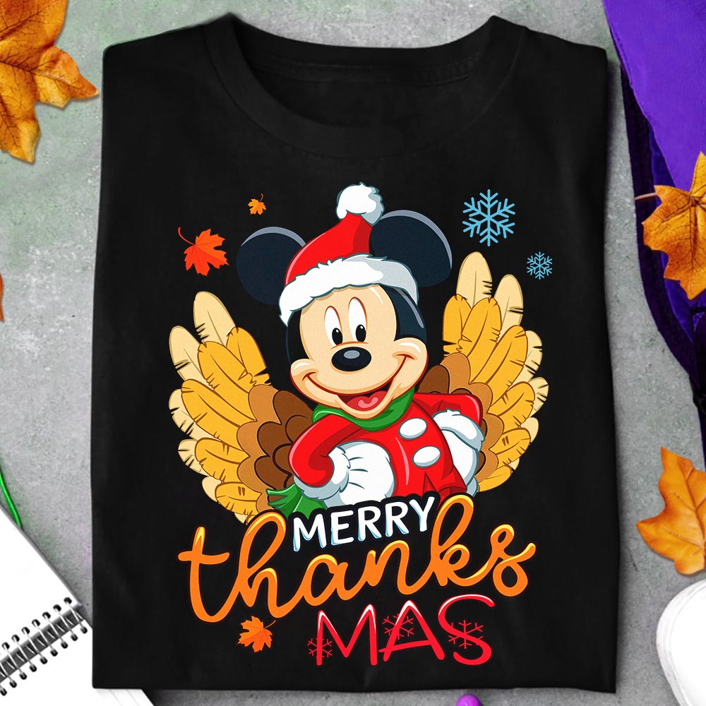 Merry Thanksmas Mouse T-shirt and Hoodie 0823