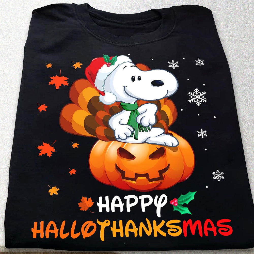 Happy Hallothanksmas T-shirt and Hoodie 0823