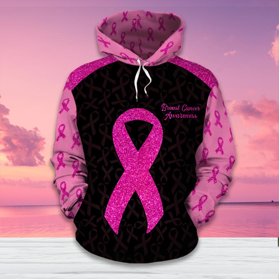 Breast Cancer Awareness All Over T-shirt and Hoodie 0822