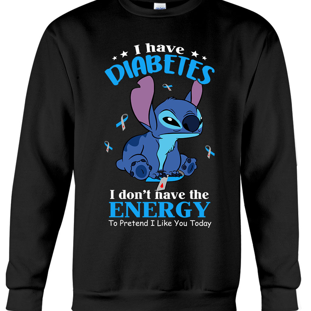 I Don't Have The Energy Diabetes Awareness T-shirt and Hoodie