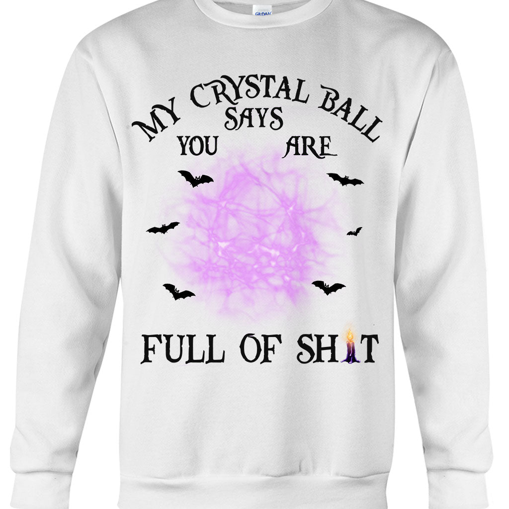 My Crystal Ball Says - Personalized Witch T-shirt and Hoodie