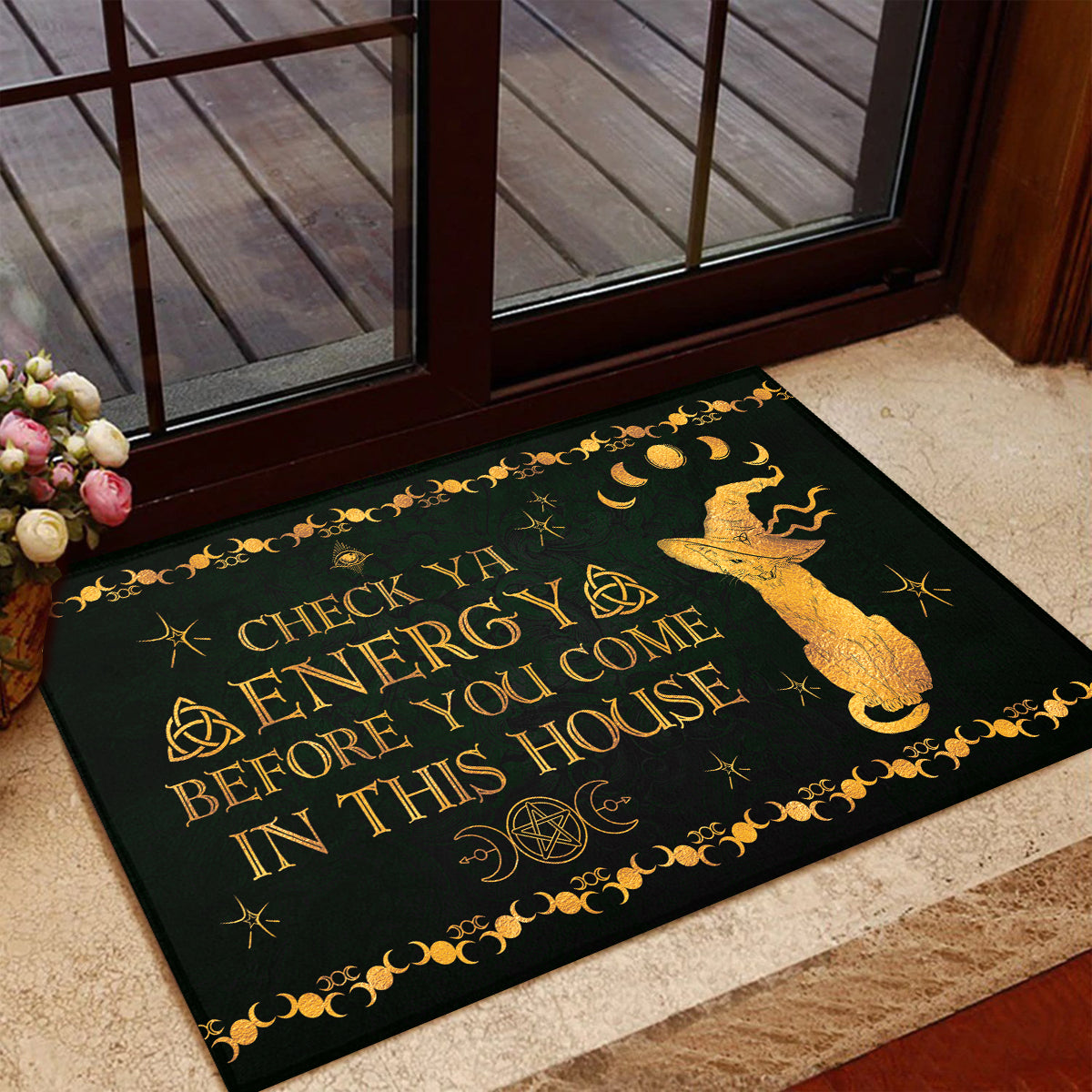 Witch Cat - Witch Doormat 0822