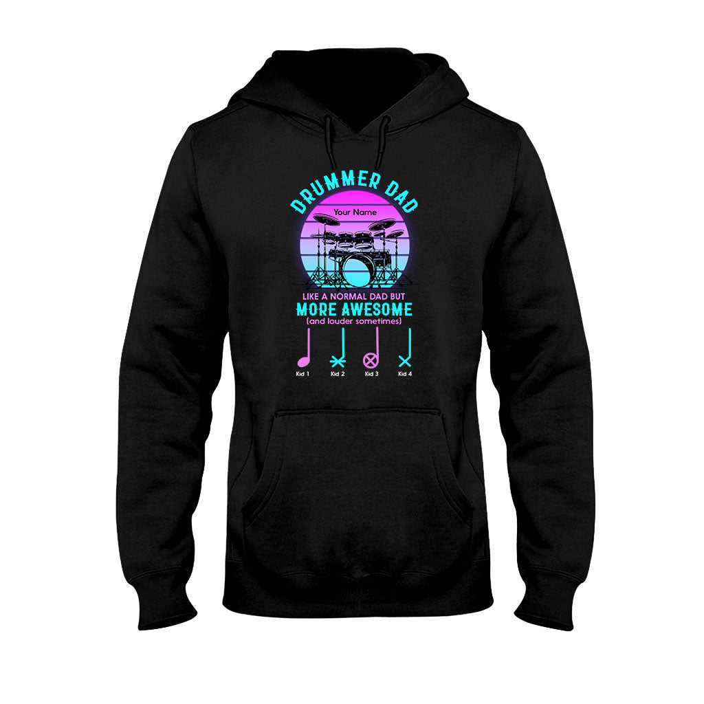 Drummer Dad - Personalized Father's Day T-shirt and Hoodie