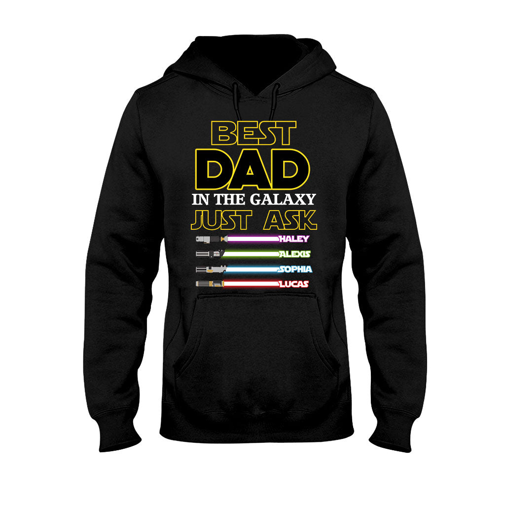 Best Dad In The Galaxy - Personalized Father's Day The Force T-shirt and Hoodie