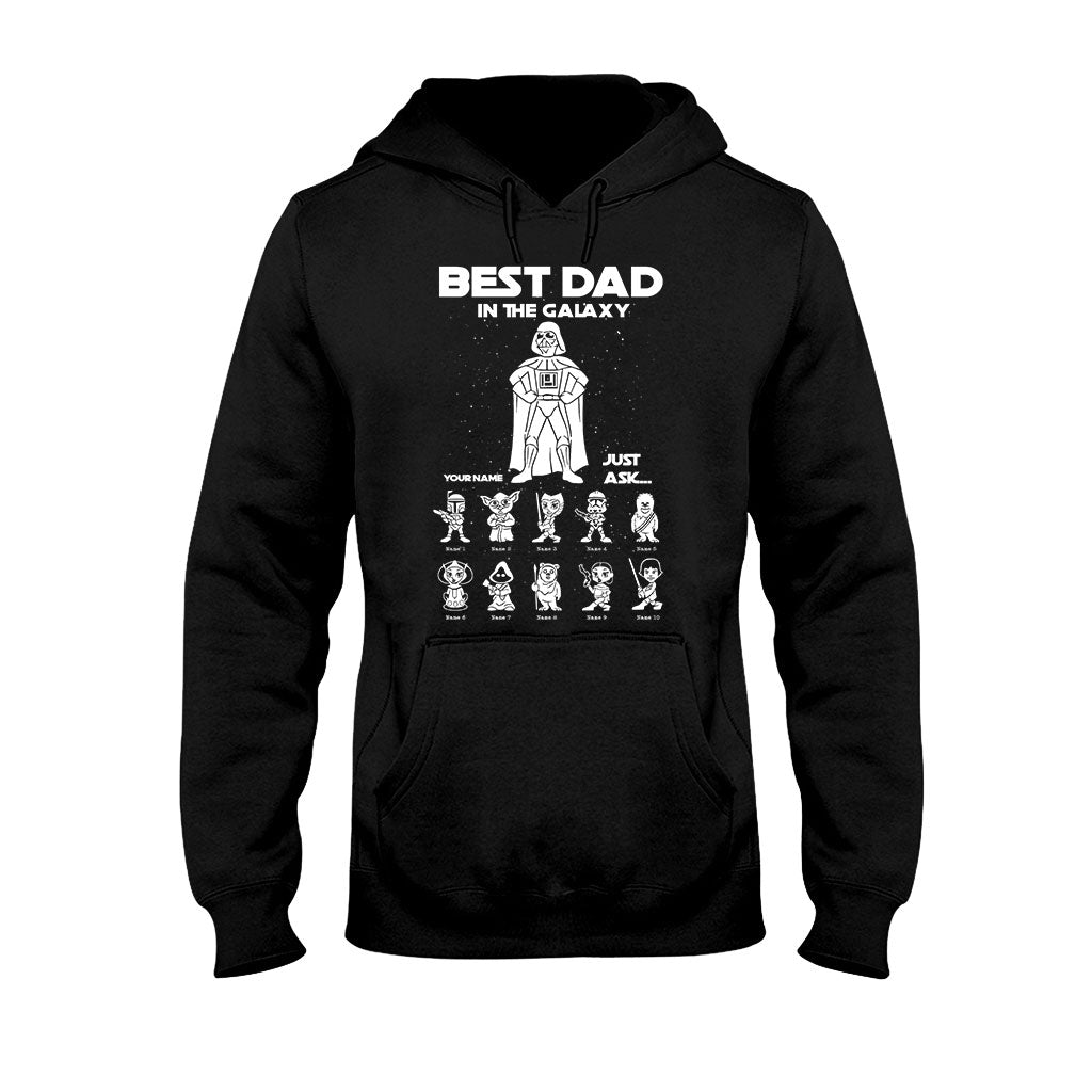 Best Dad In The Galaxy - Personalized Father's Day The Force T-shirt and Hoodie