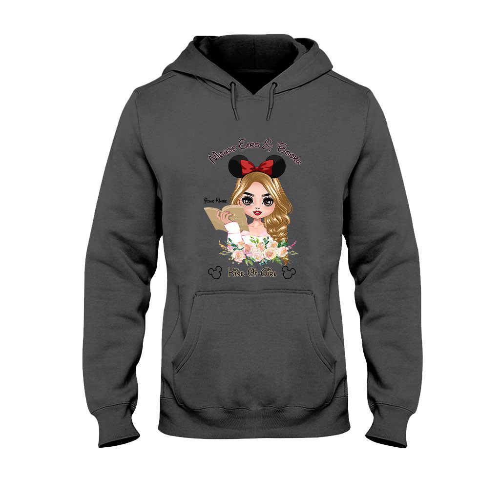 Mouse Ears And Book Kind Of Girl - Personalized T-shirt and Hoodie