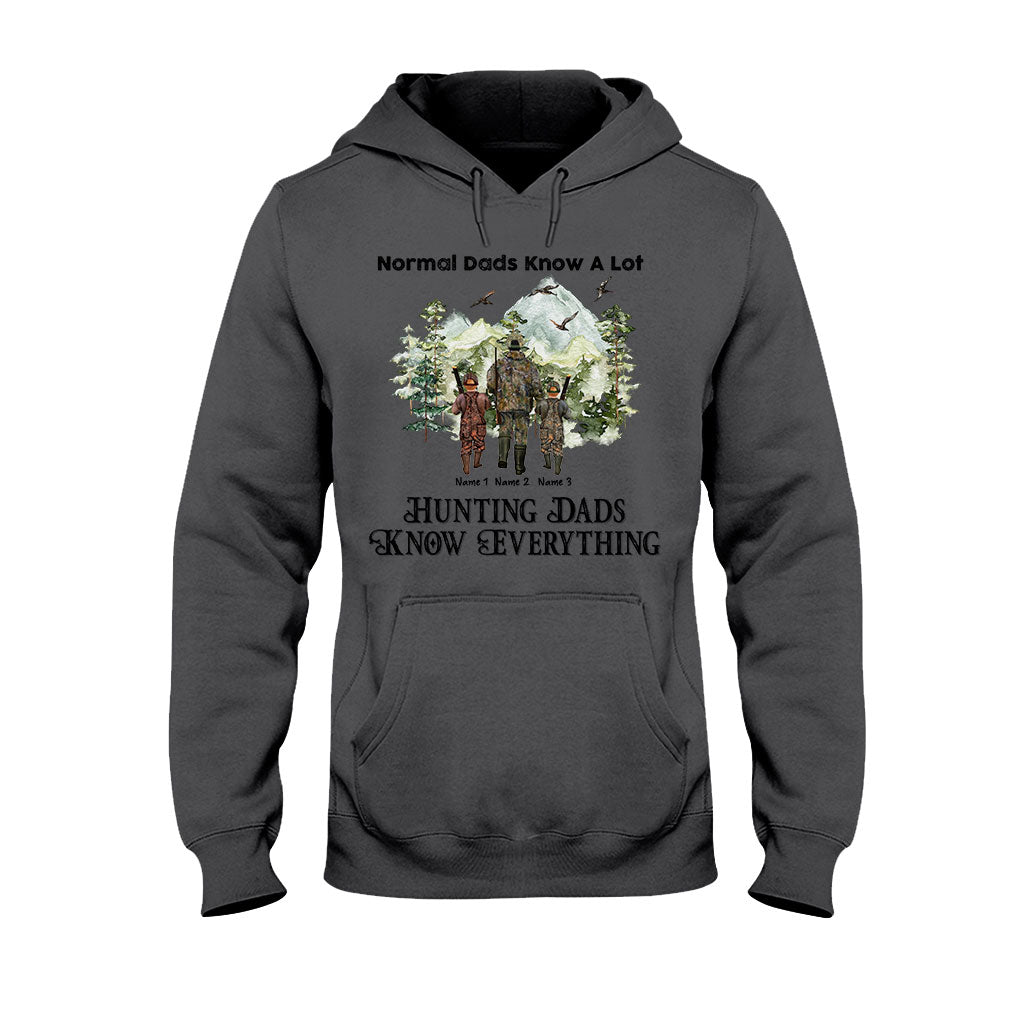 Hunting Dads Know Everything - Personalized Father's Day T-shirt and Hoodie