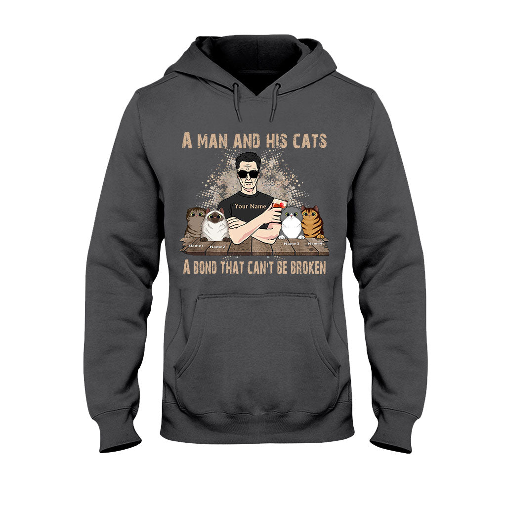 A Man And His Cats - Personalized Father's Day Cat T-shirt and Hoodie