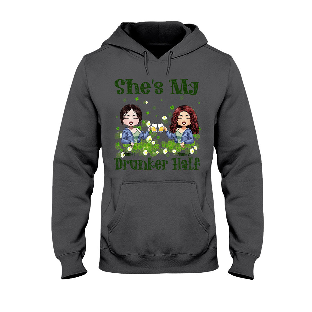 My Drunker Half - Personalized St Patrick's Day Bestie T-shirt and Hoodie