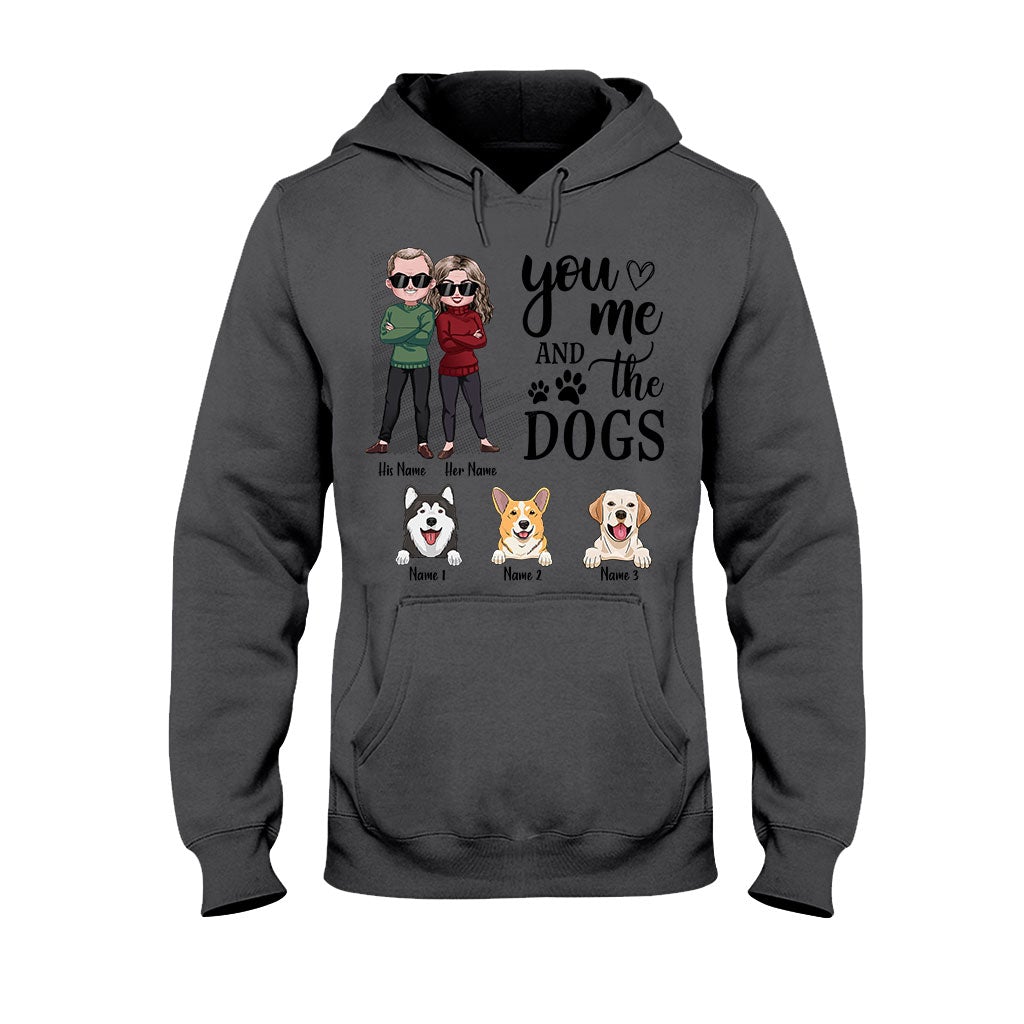 You Me And The Dogs - Personalized Couple T-shirt and Hoodie