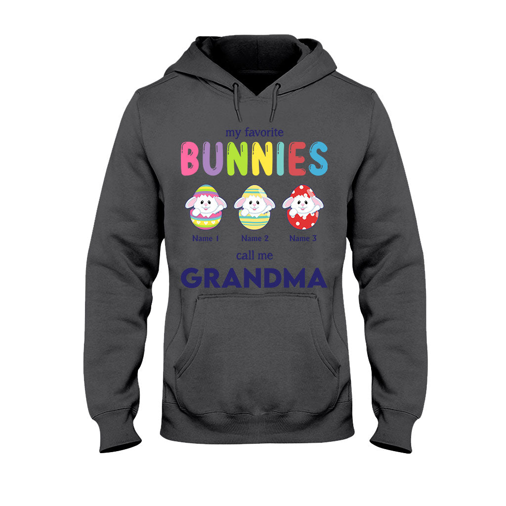 My Favorite Bunnies Call Me Grandma - Personalized Mother's Day Easter T-shirt and Hoodie