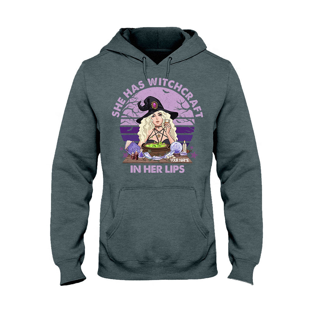 She Has Witchcraft In Her Lips - Personalized Witch T-shirt and Hoodie