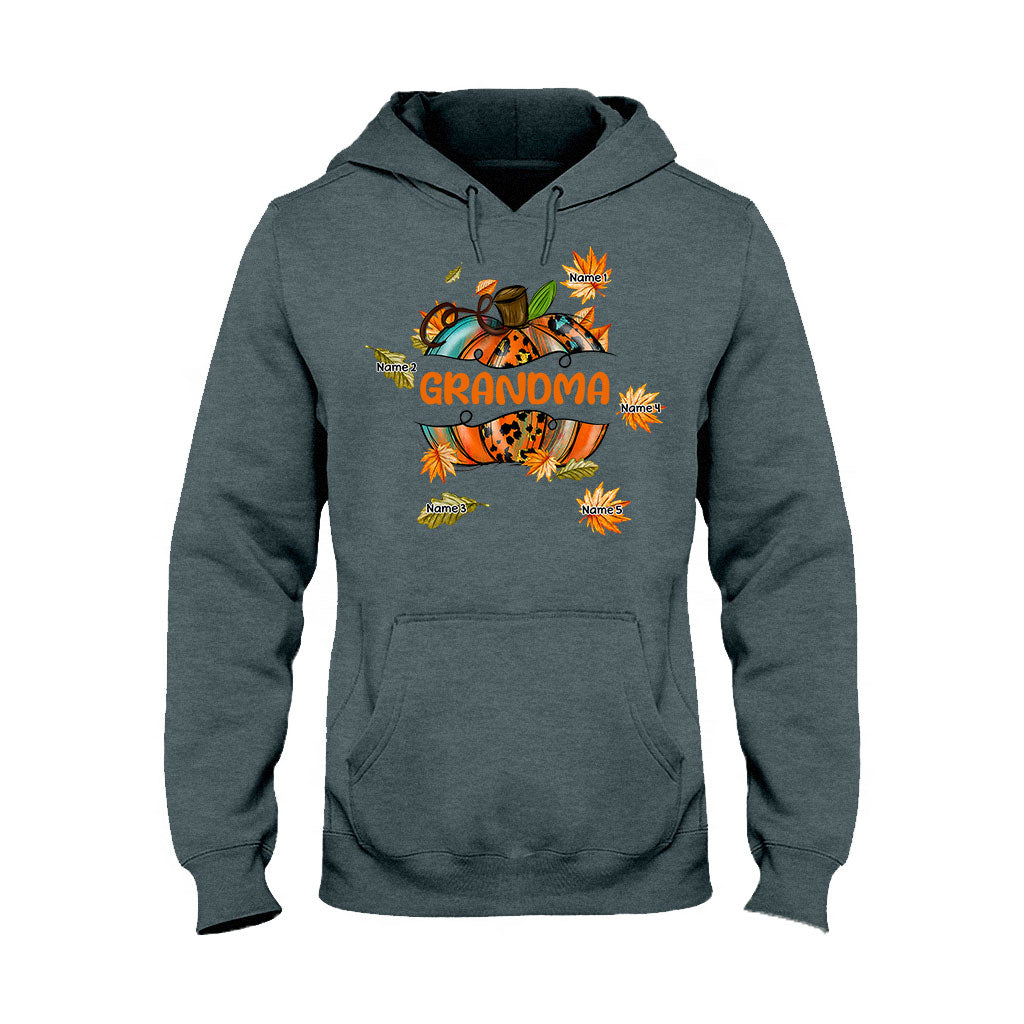 Grandma - Personalized Fall Grandma T-shirt and Hoodie