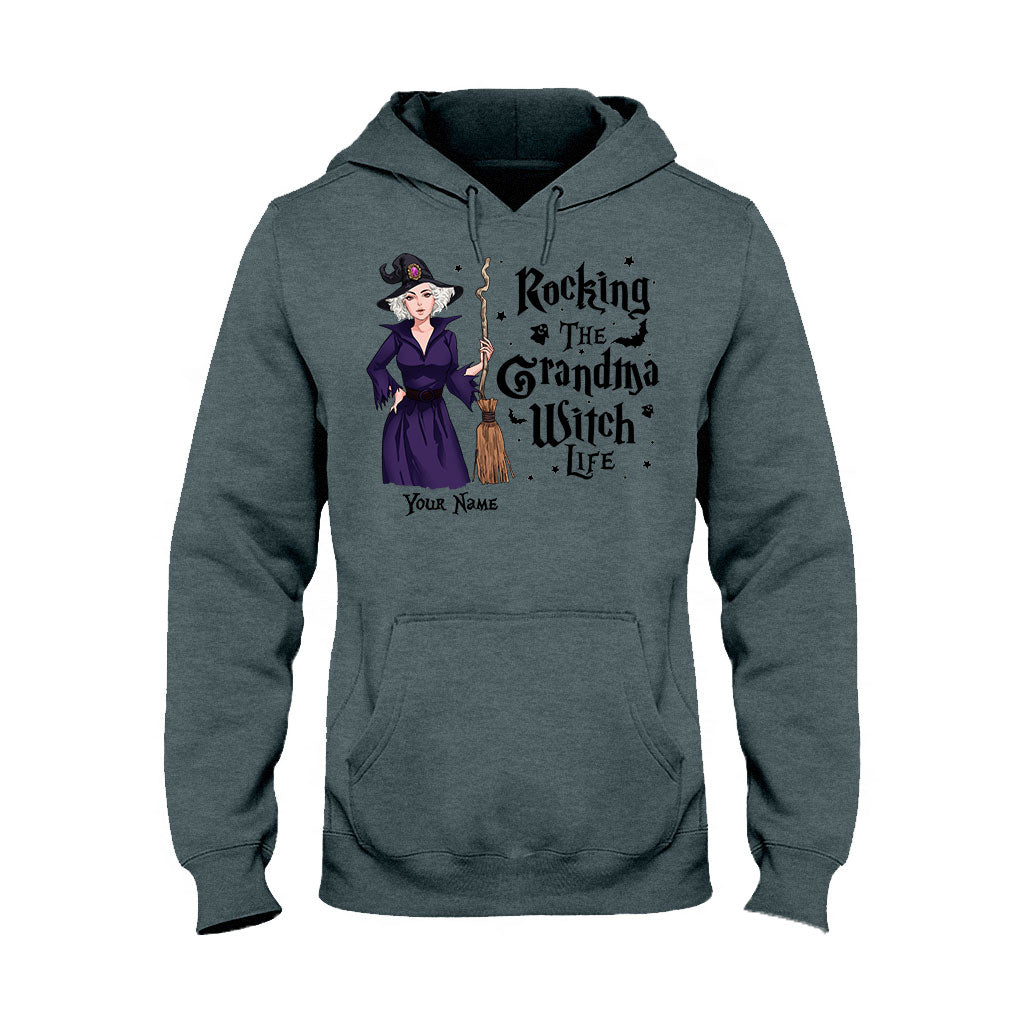 Rocking The Grandma Witch Life - Personalized Witch T-shirt and Hoodie