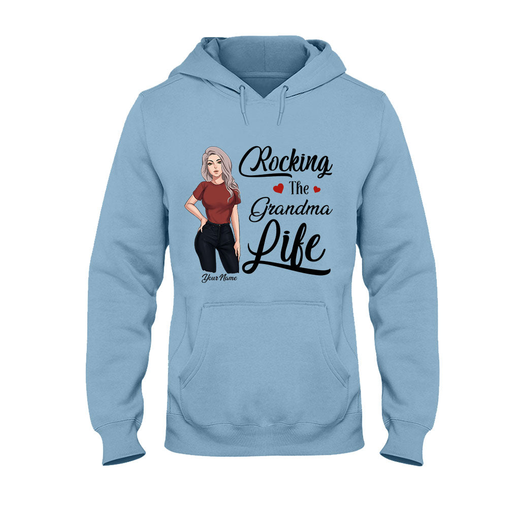 Rocking The Grandma Life - Personalized Mother's Day T-shirt and Hoodie