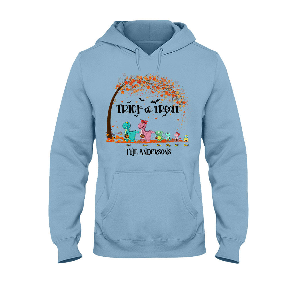 Family Of Dinosaurs - Personalized Halloween Family T-shirt and Hoodie