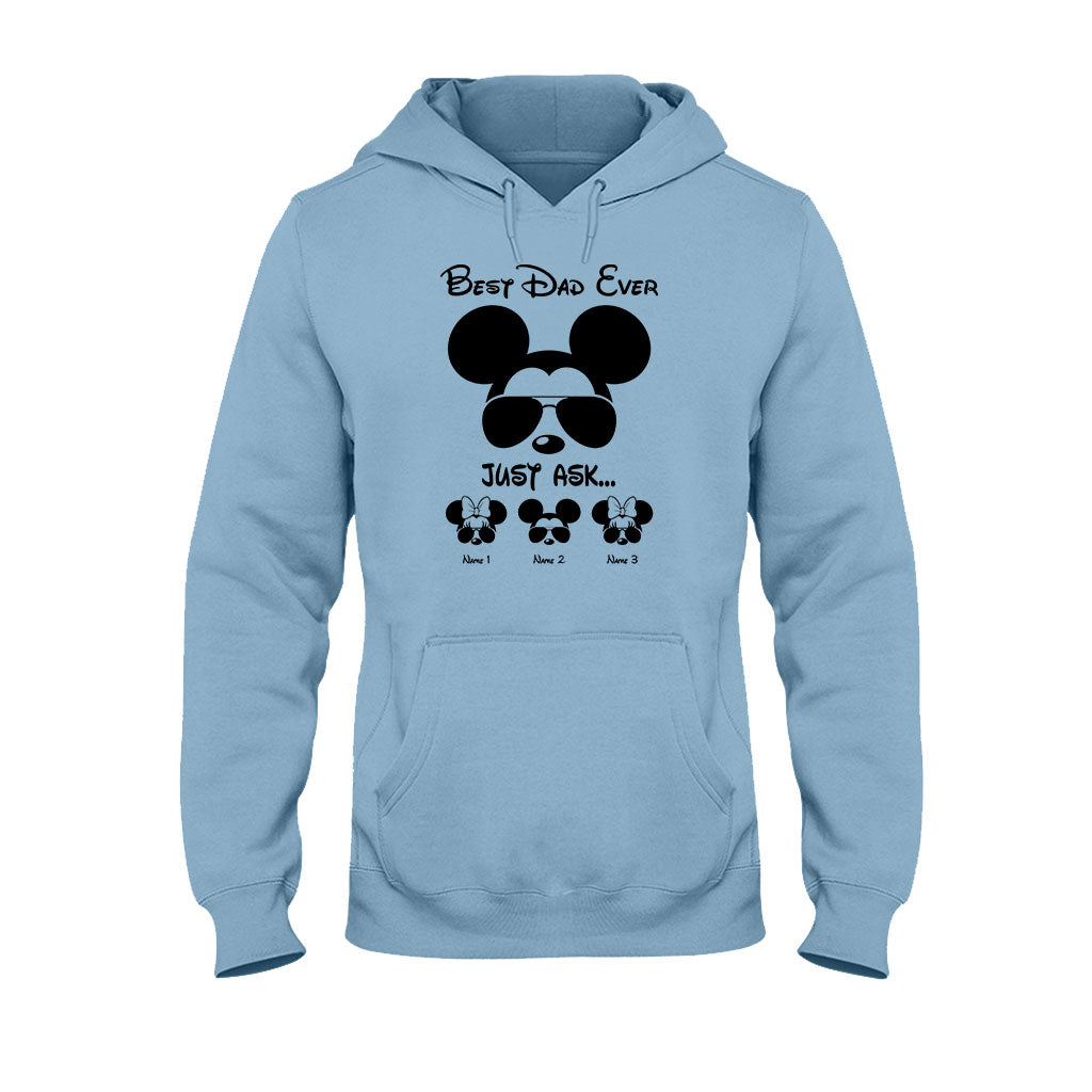 Best Dad Ever - Personalized Father's Day Mouse T-shirt and Hoodie