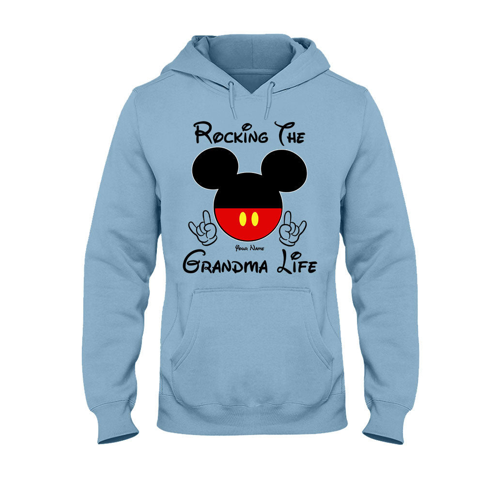 Rocking The Grandma Life - Personalized Mother's Day Mouse T-shirt and Hoodie