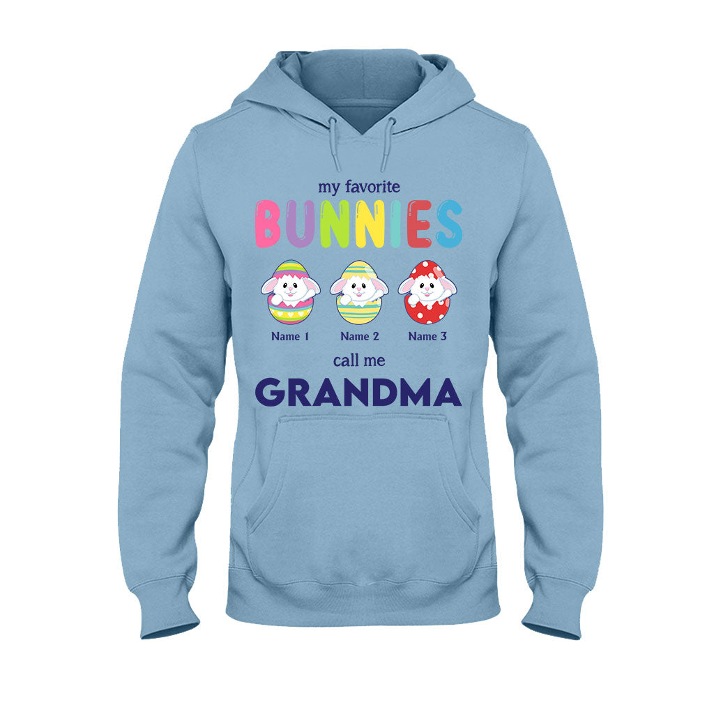 My Favorite Bunnies Call Me Grandma - Personalized Mother's Day Easter T-shirt and Hoodie