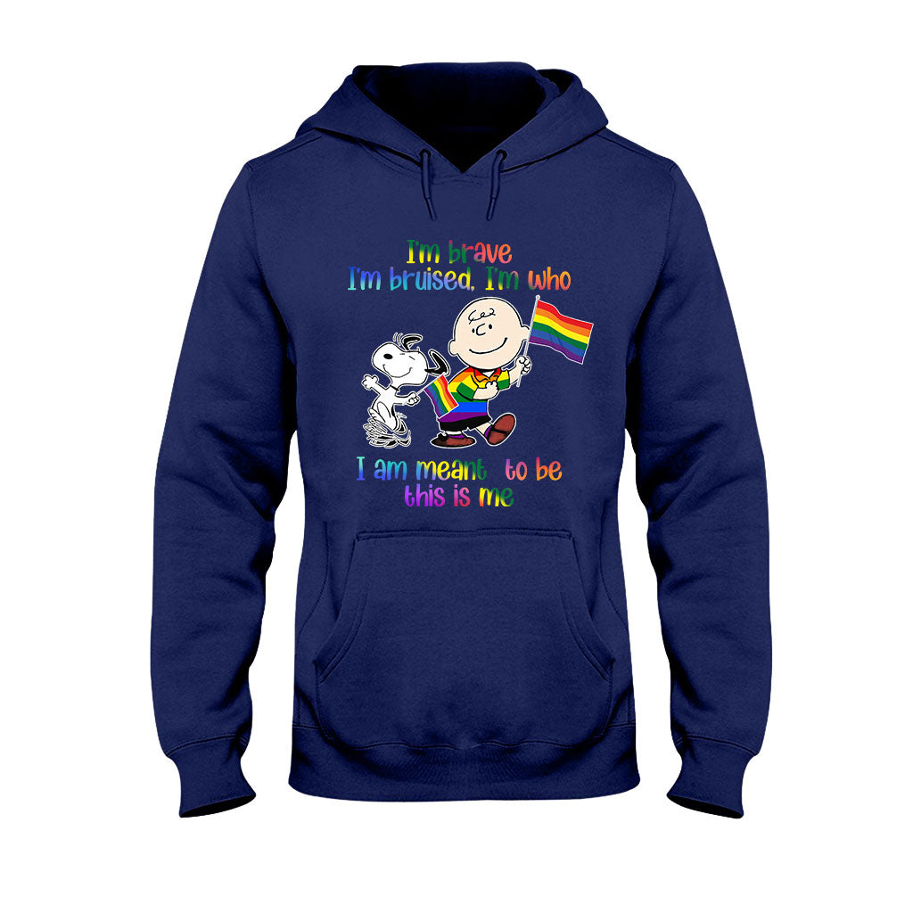 I'm Brave I'm Bruised - LGBT Support T-shirt and Hoodie