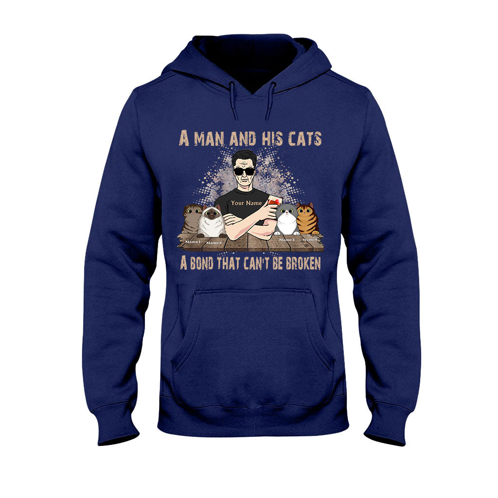 A Man And His Cats - Personalized Father's Day Cat T-shirt and Hoodie