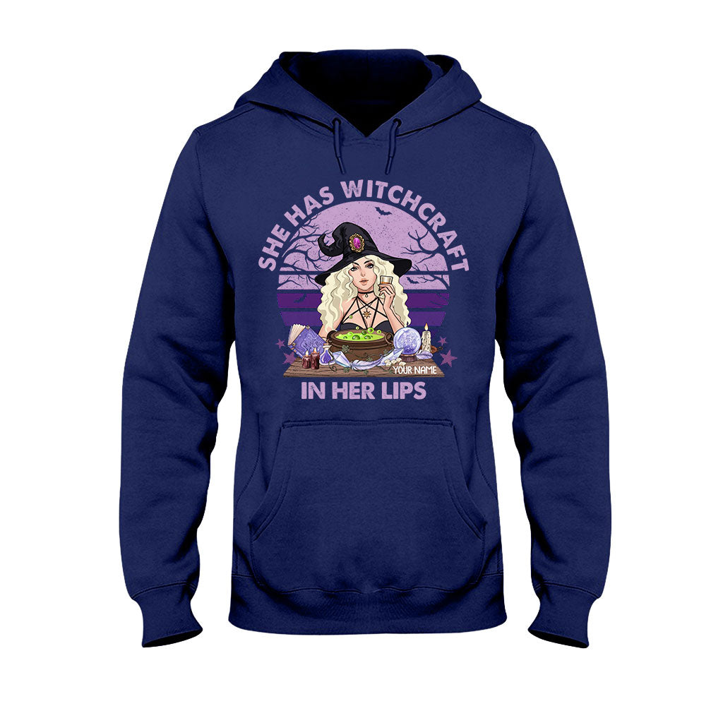 She Has Witchcraft In Her Lips - Personalized Witch T-shirt and Hoodie