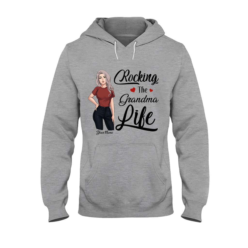 Rocking The Grandma Life - Personalized Mother's Day T-shirt and Hoodie