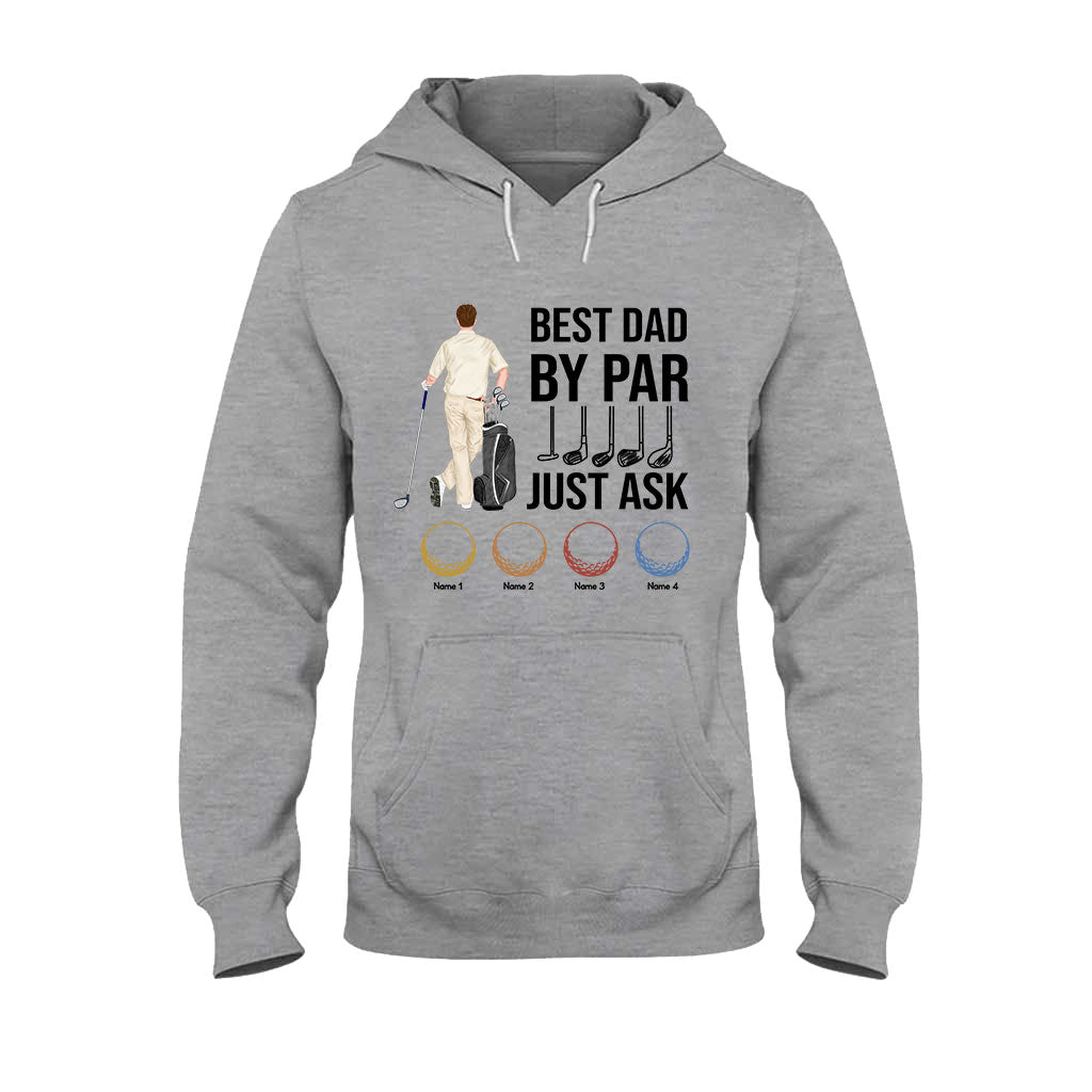 Best Dad By Par - Personalized Father's Day Golf T-shirt and Hoodie