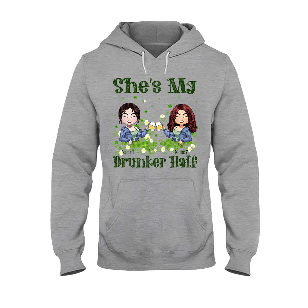 My Drunker Half - Personalized St Patrick's Day Bestie T-shirt and Hoodie