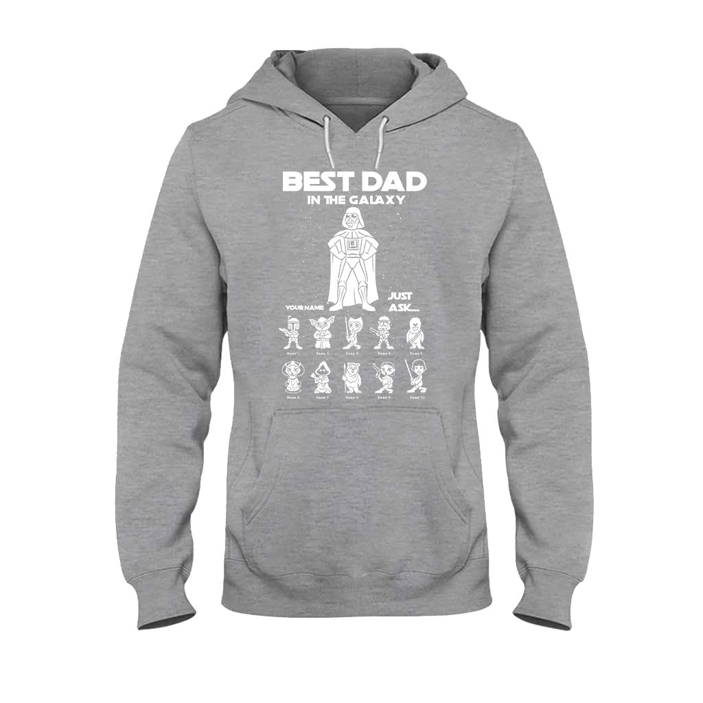 Best Dad In The Galaxy - Personalized Father's Day The Force T-shirt and Hoodie