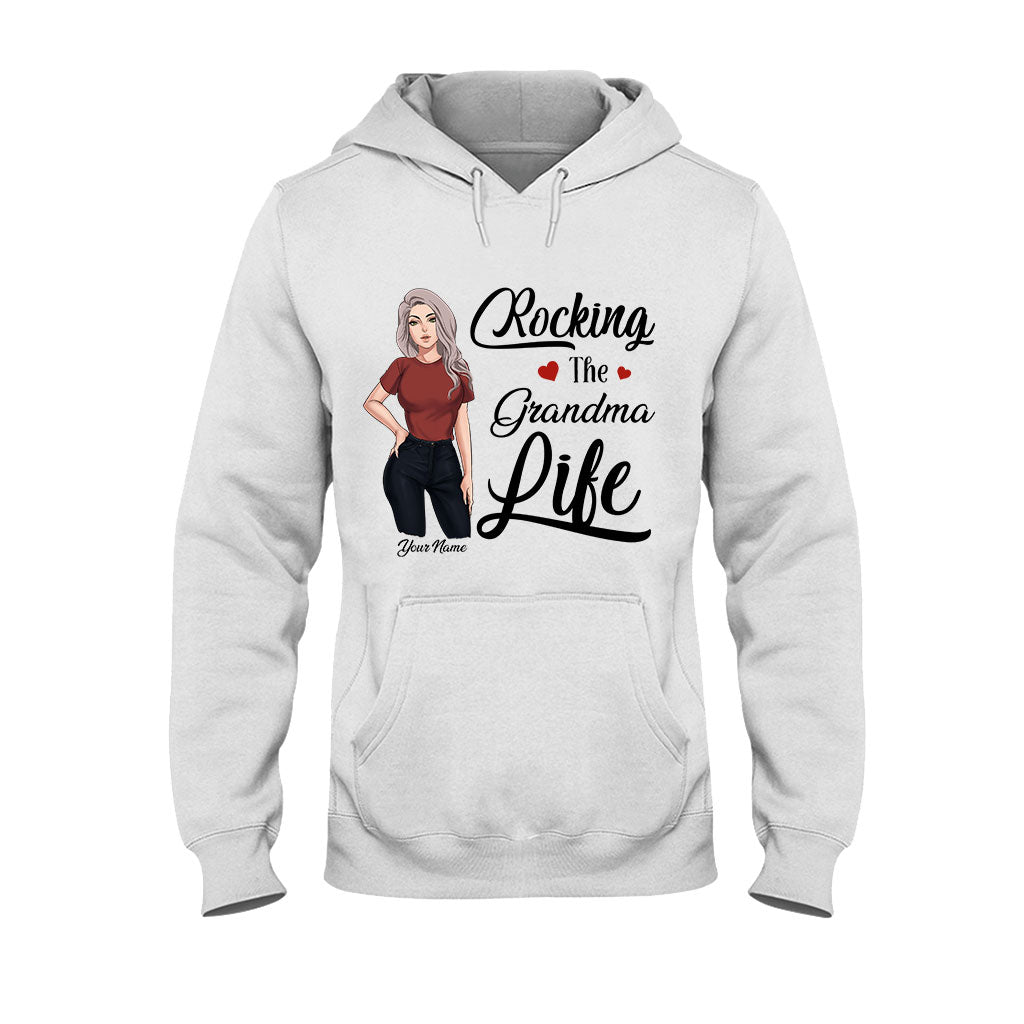 Rocking The Grandma Life - Personalized Mother's Day T-shirt and Hoodie