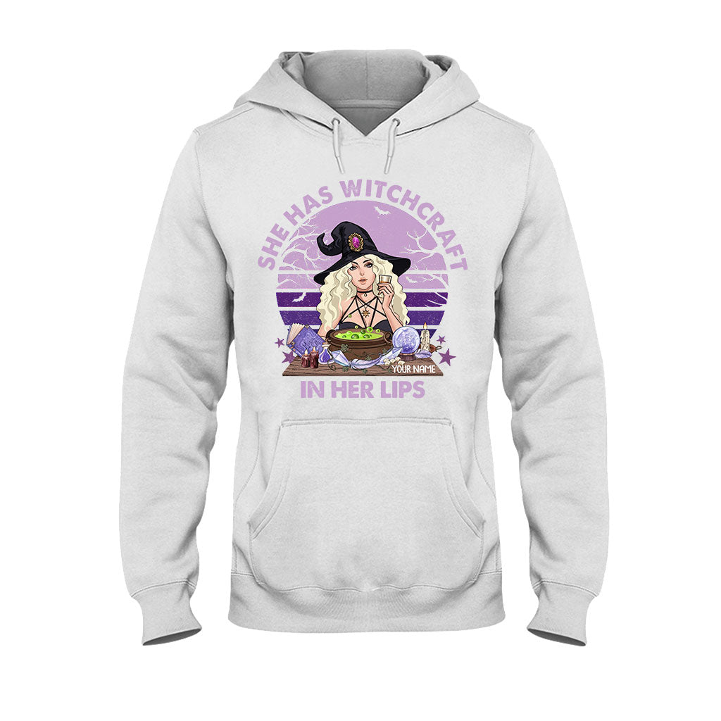 She Has Witchcraft In Her Lips - Personalized Witch T-shirt and Hoodie