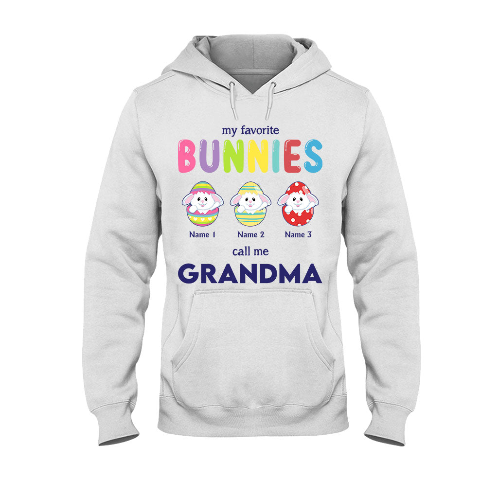 My Favorite Bunnies Call Me Grandma - Personalized Mother's Day Easter T-shirt and Hoodie