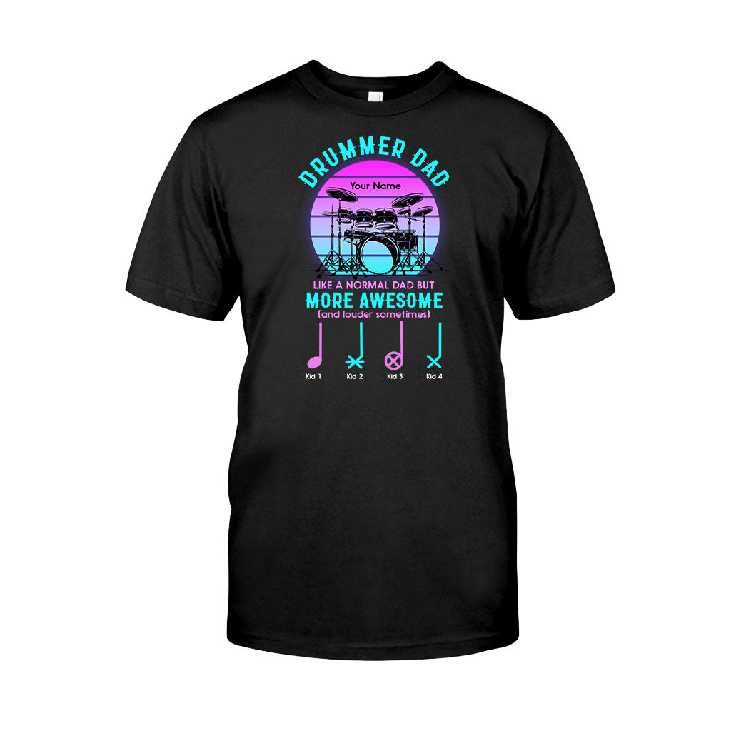 Drummer Dad - Personalized Father's Day T-shirt and Hoodie