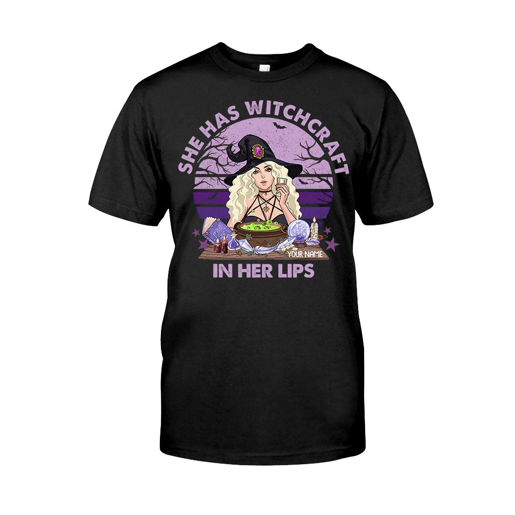 She Has Witchcraft In Her Lips - Personalized Witch T-shirt and Hoodie