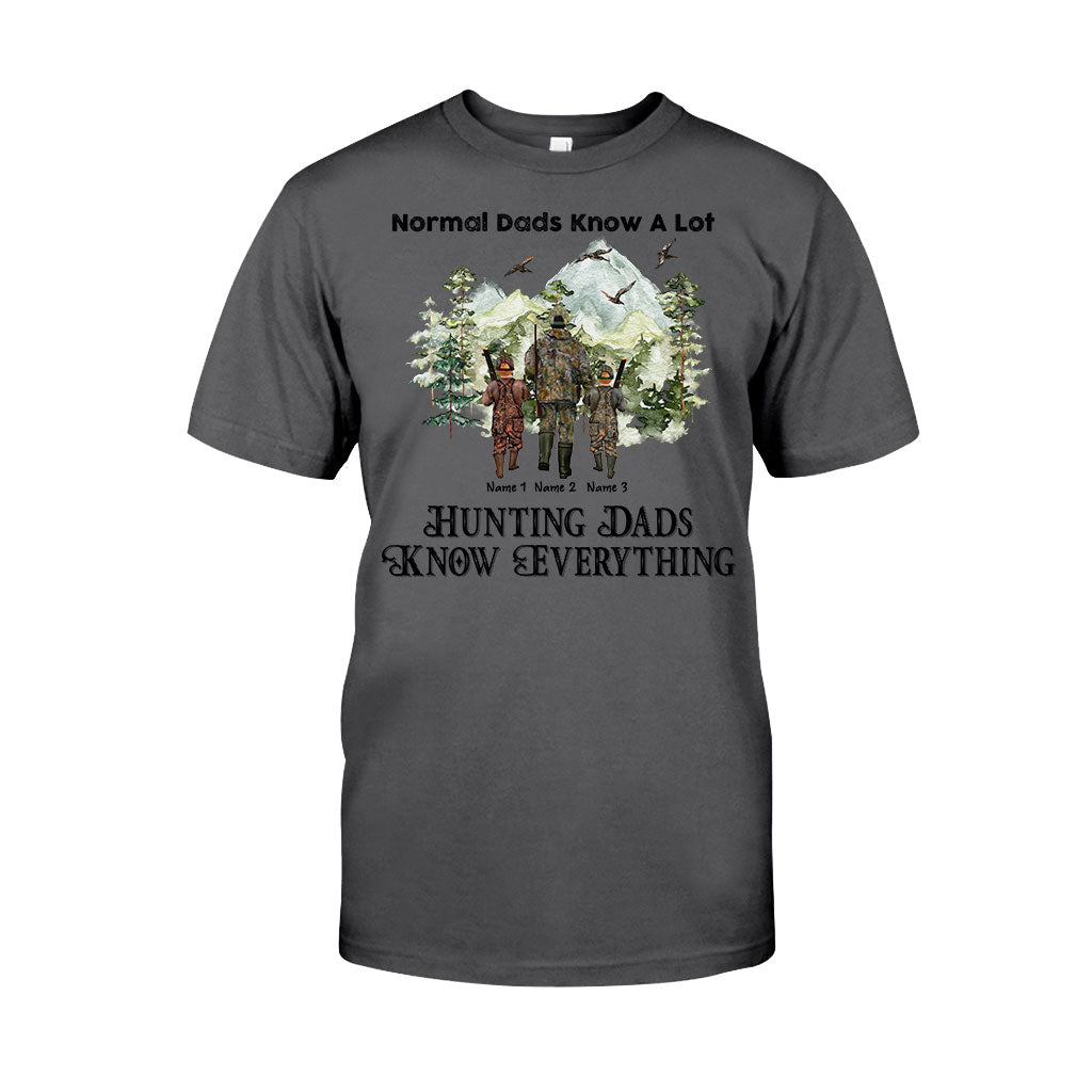 Hunting Dads Know Everything - Personalized Father's Day T-shirt and Hoodie