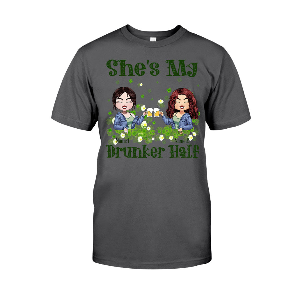 My Drunker Half - Personalized St Patrick's Day Bestie T-shirt and Hoodie