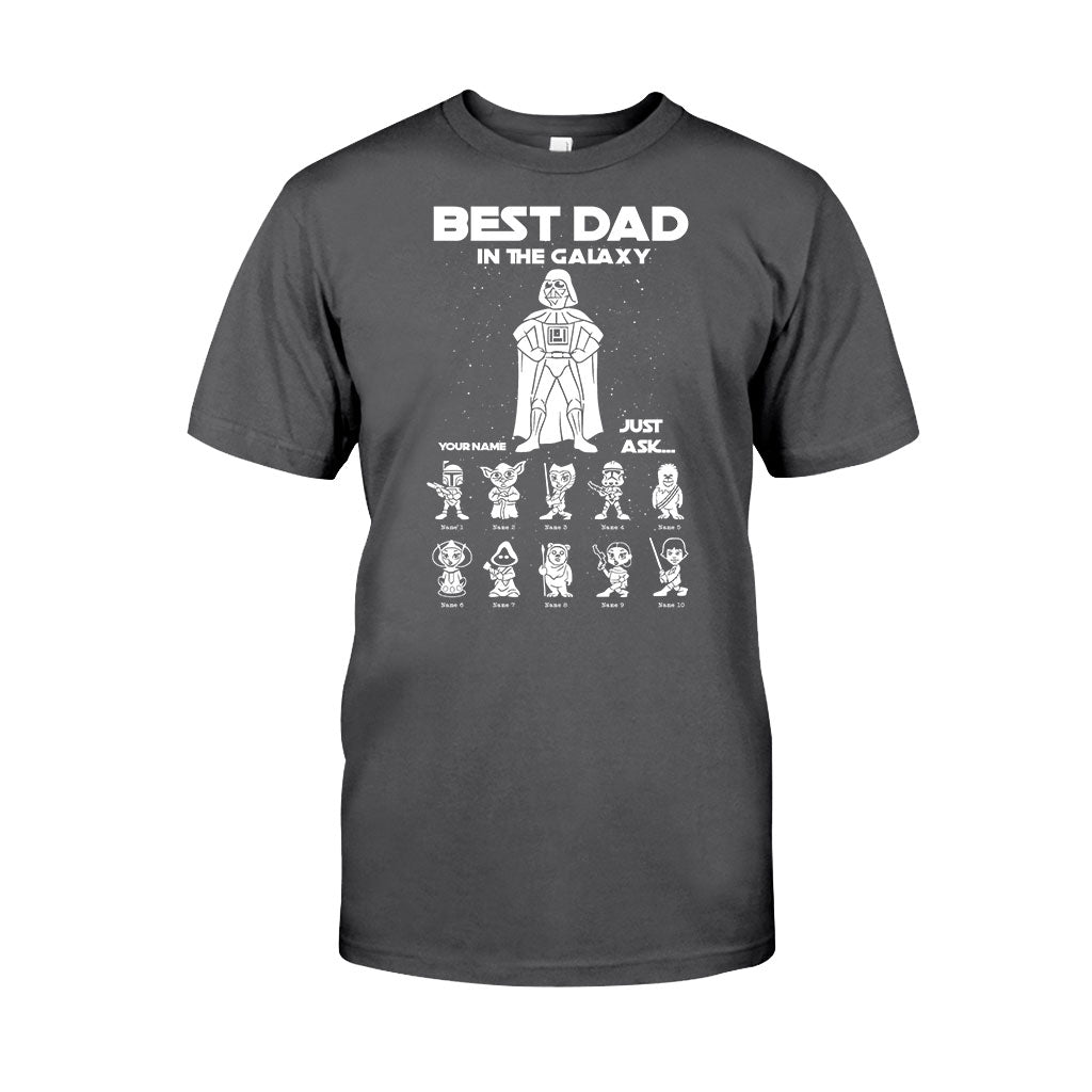 Best Dad In The Galaxy - Personalized Father's Day The Force T-shirt and Hoodie