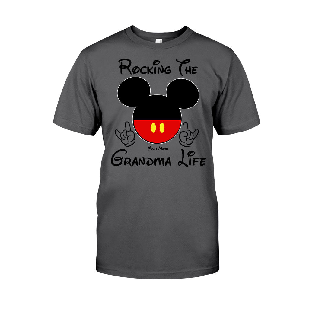 Rocking The Grandma Life - Personalized Mother's Day Mouse T-shirt and Hoodie