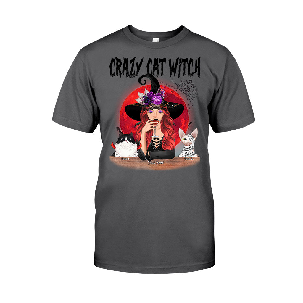 Crazy Cat Witch Personalized T-shirt And Hoodie 082021