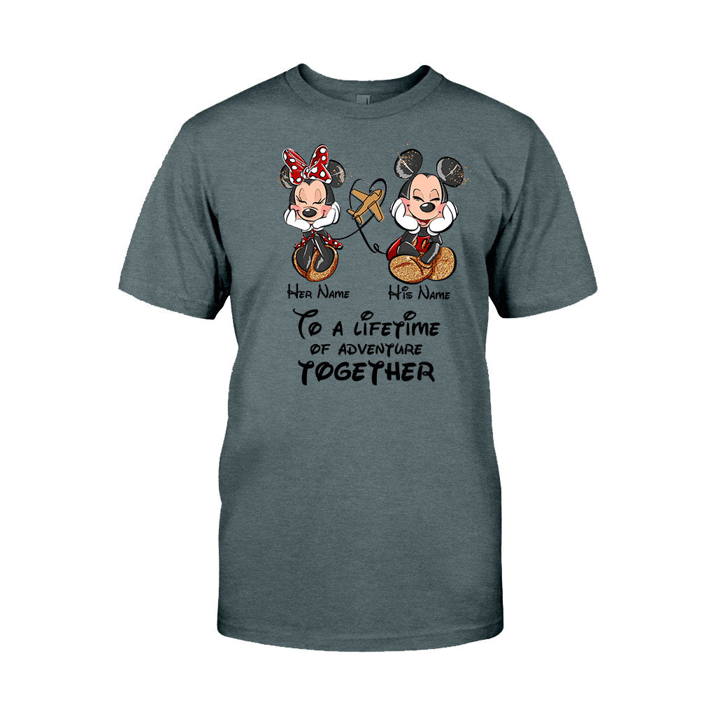 To A Lifetime Of Adventure Together - Personalized Mouse T-shirt and Hoodie