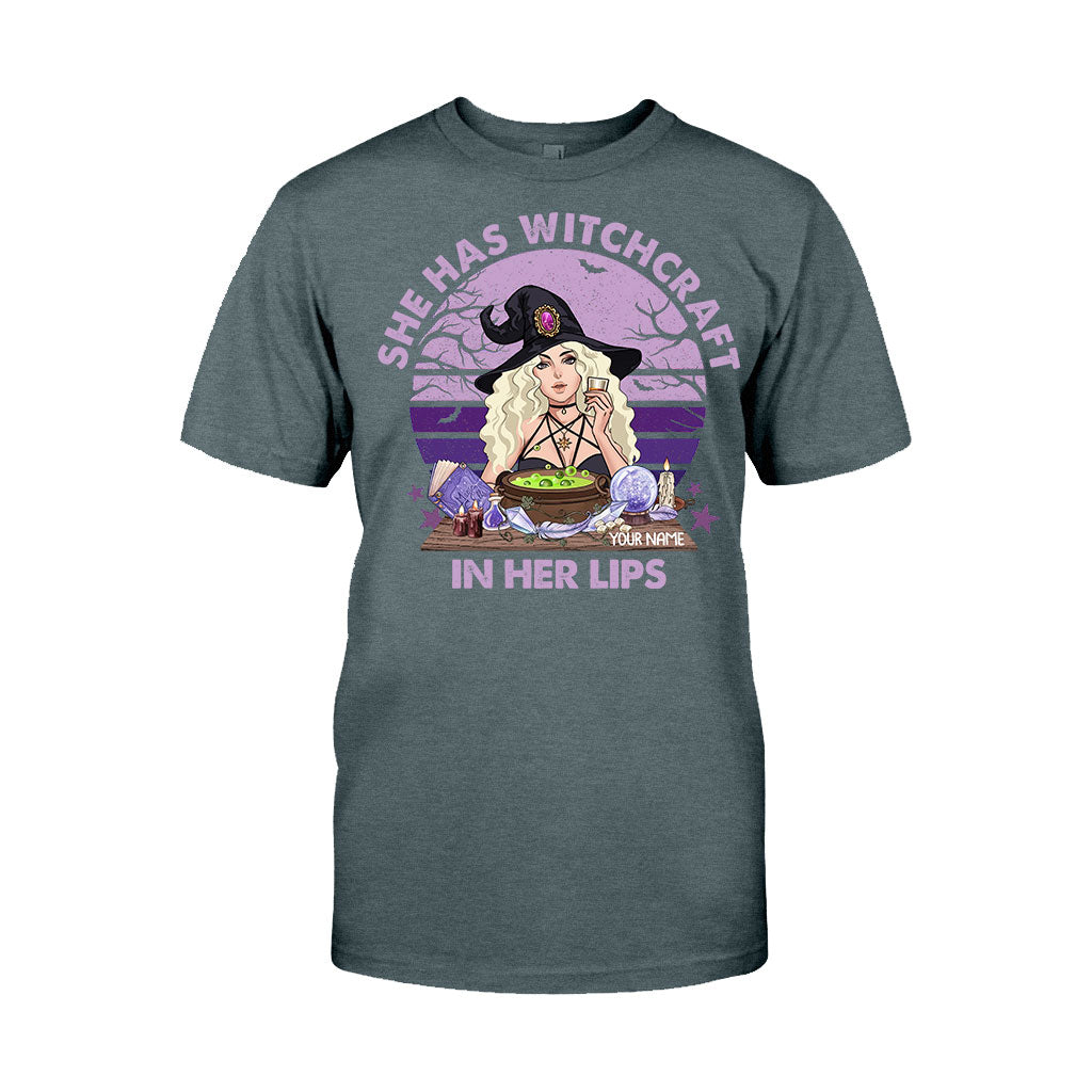 She Has Witchcraft In Her Lips - Personalized Witch T-shirt and Hoodie