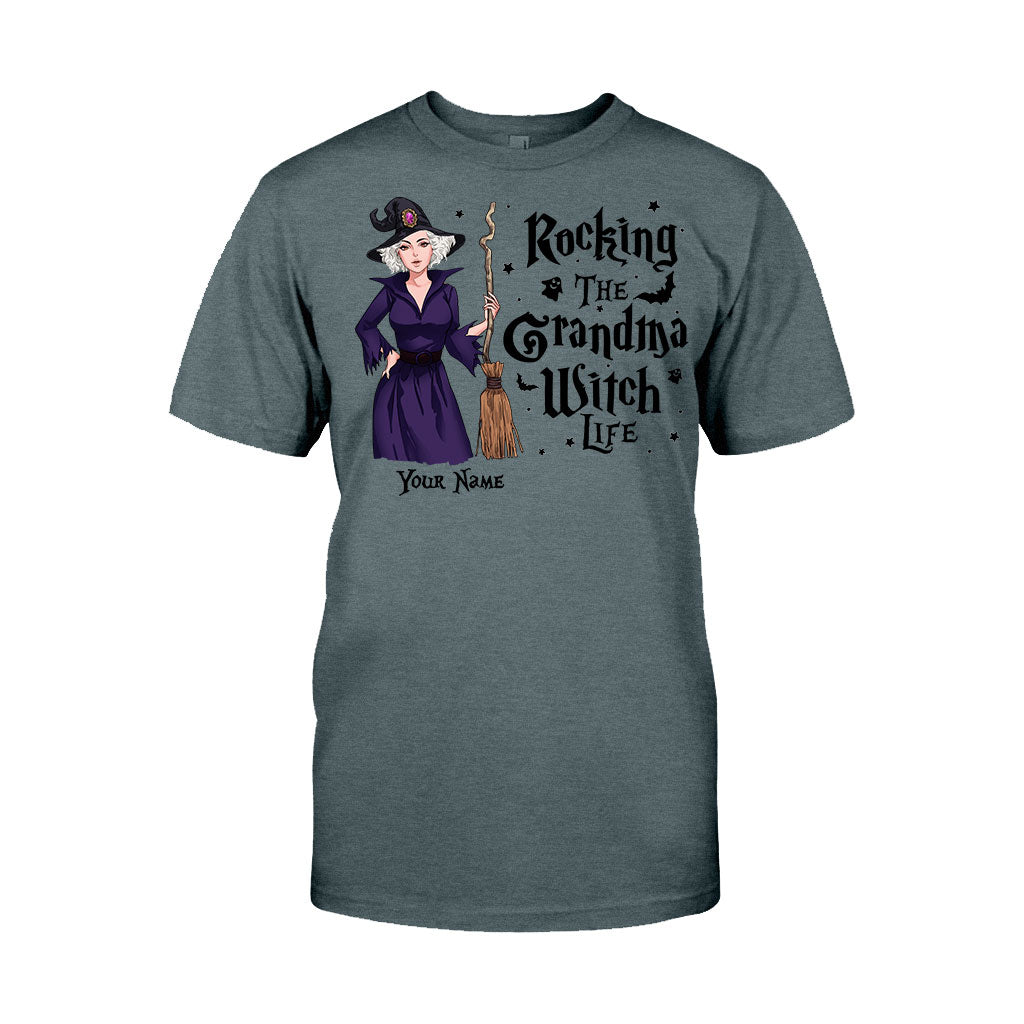 Rocking The Grandma Witch Life - Personalized Witch T-shirt and Hoodie