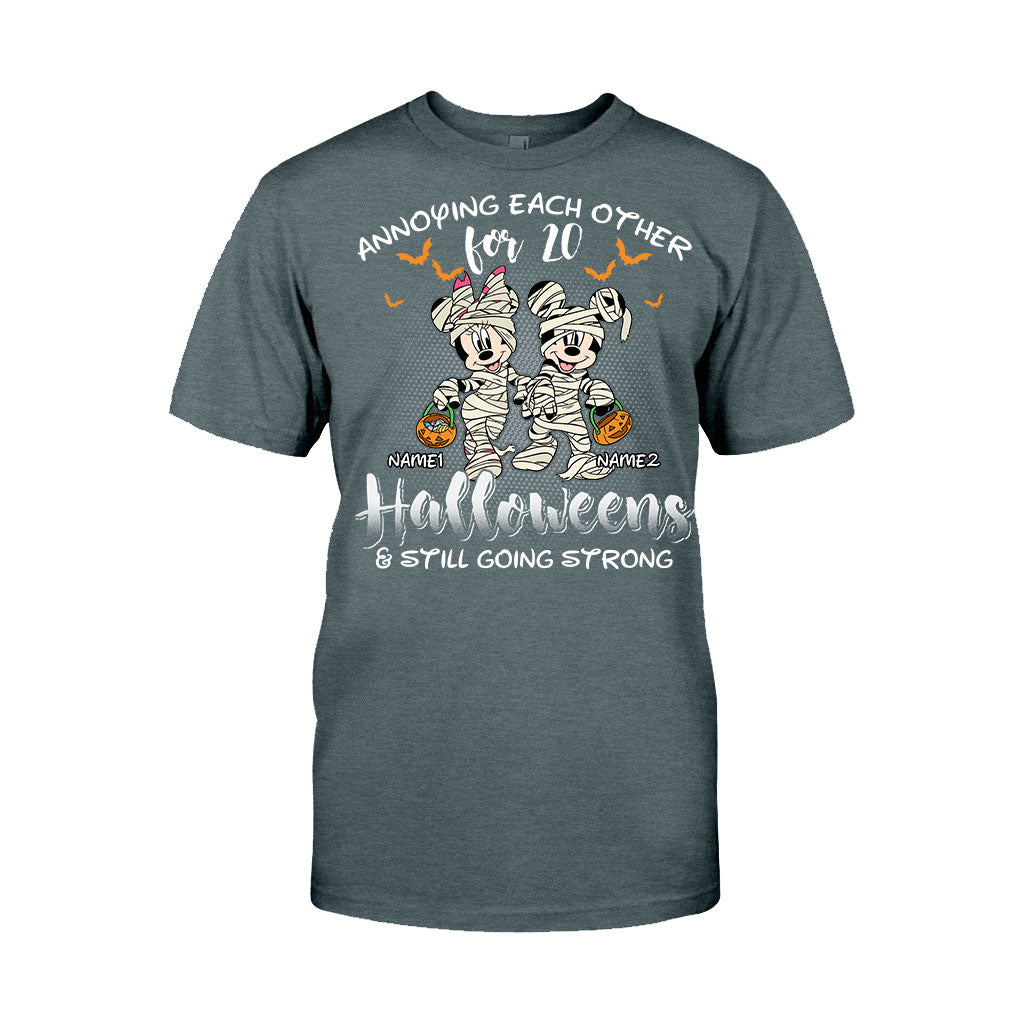 Annoying Each Other - Personalized Halloween Mouse T-shirt and Hoodie