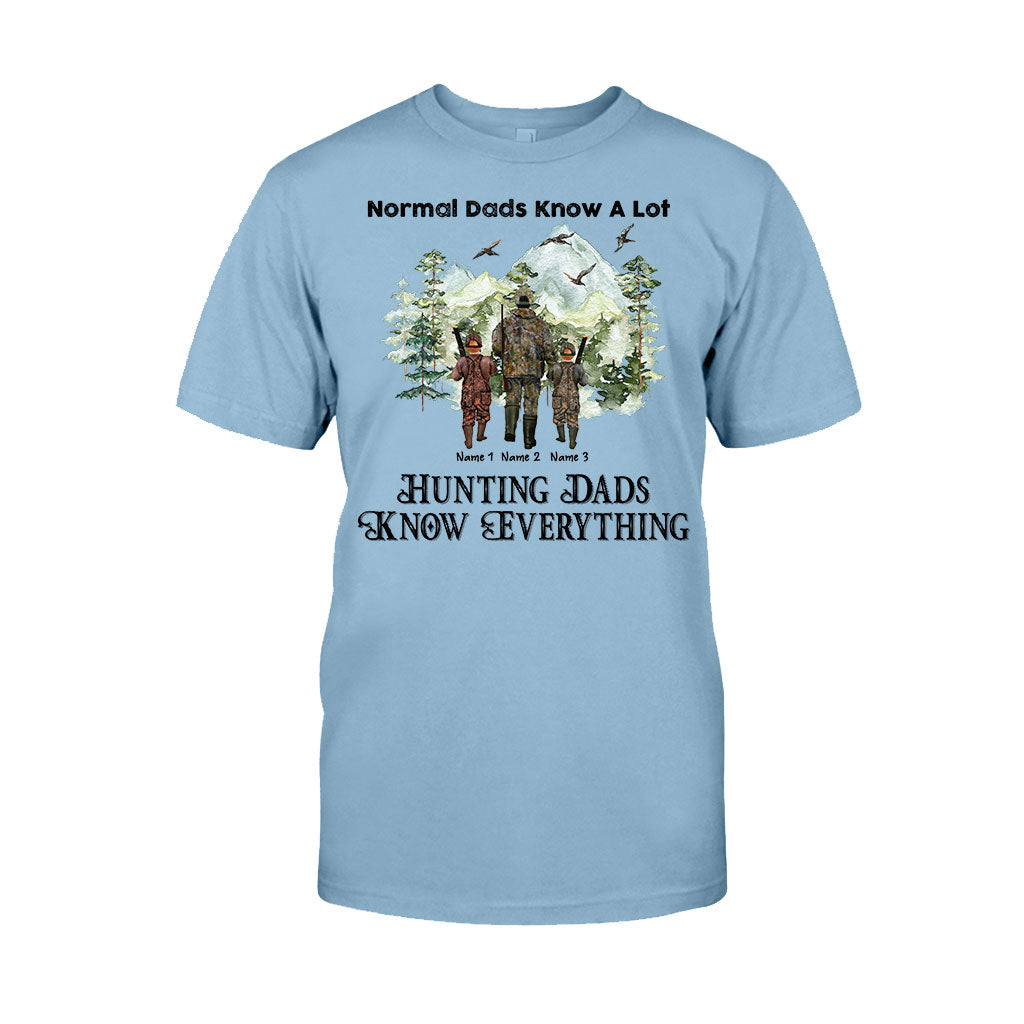 Hunting Dads Know Everything - Personalized Father's Day T-shirt and Hoodie