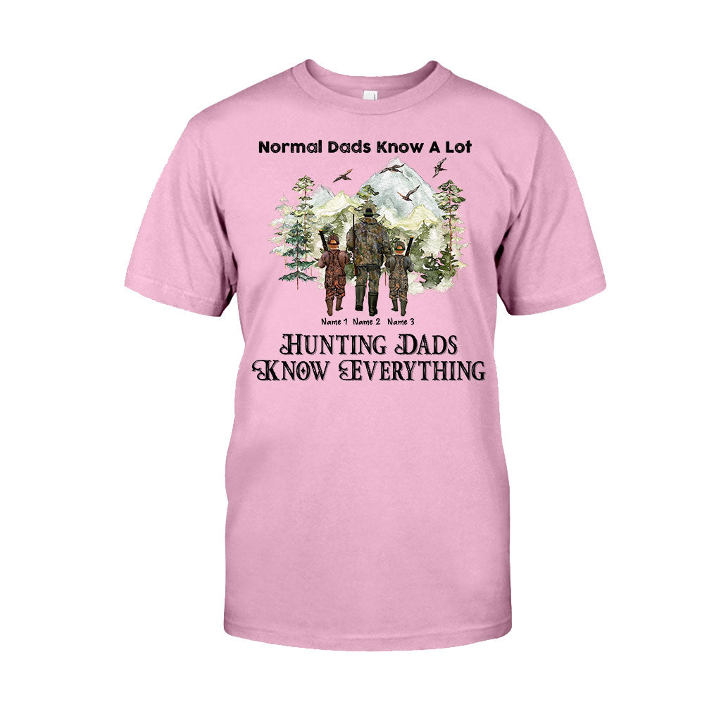 Hunting Dads Know Everything - Personalized Father's Day T-shirt and Hoodie