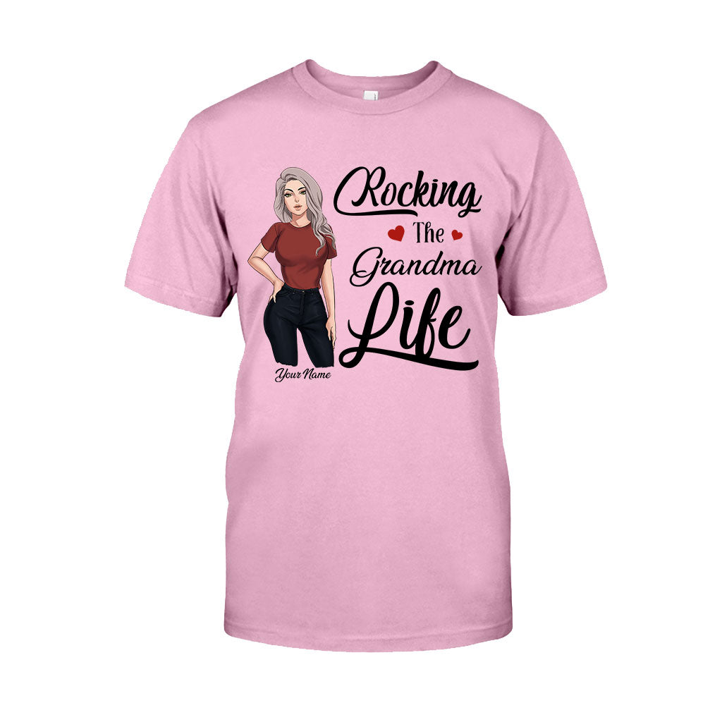 Rocking The Grandma Life - Personalized Mother's Day T-shirt and Hoodie